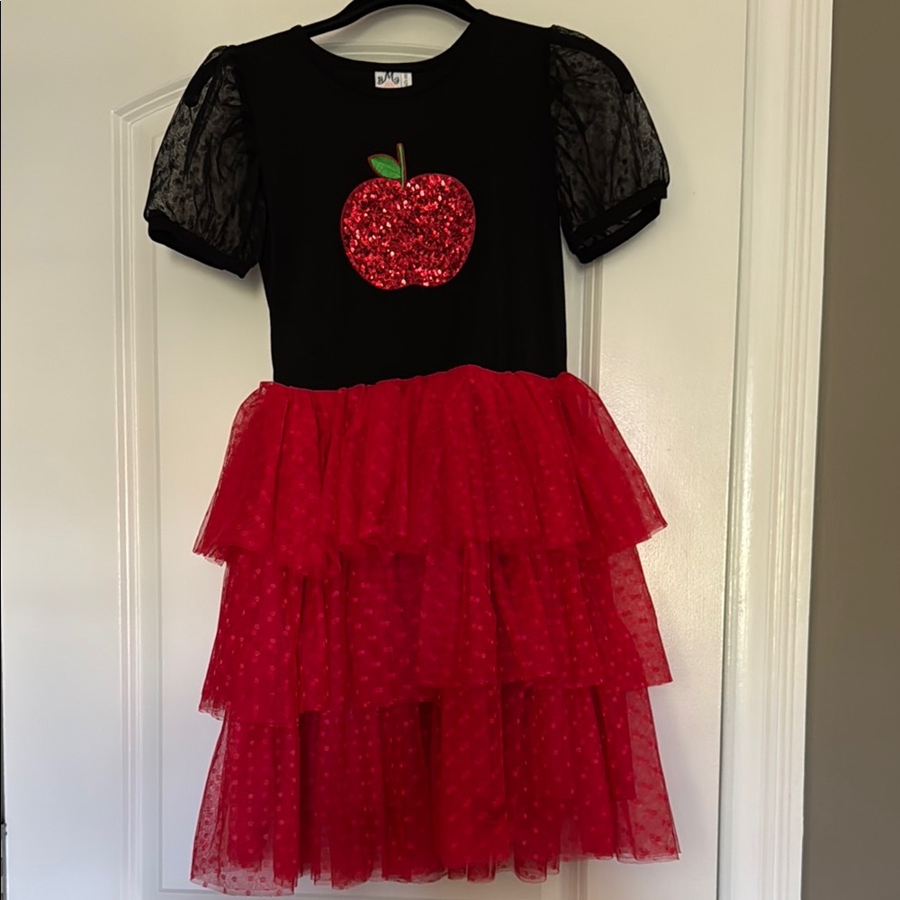 Vibrant Red and Black Halloween Dance Costumes